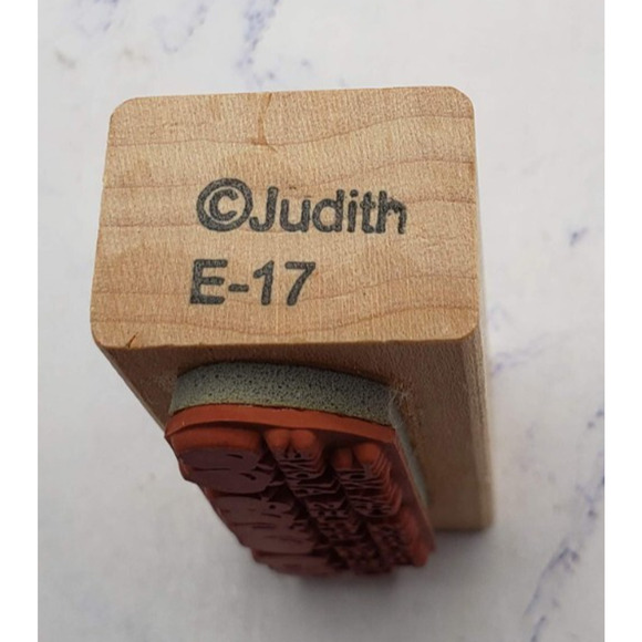 Teachers Can Not Live On Apples Alone Phrase Judith Wood Mounted Rubber Stamp - Picture 3 of 7